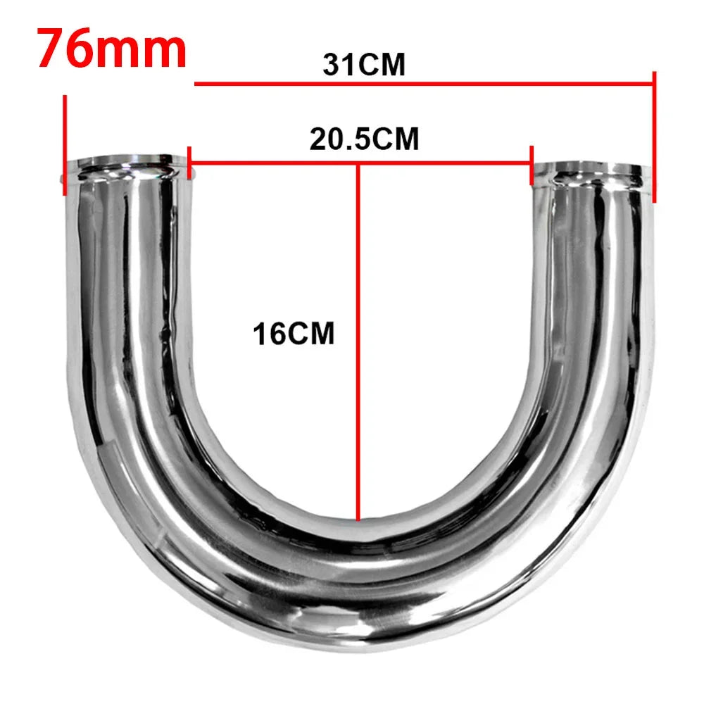 Universal L S Type Aluminum Tube 76mm 89mm 3inch 3.5inch Cold Air Intake Pipe for Racing Car Turbo High Flow 0/45/90/180 Degrees CM World