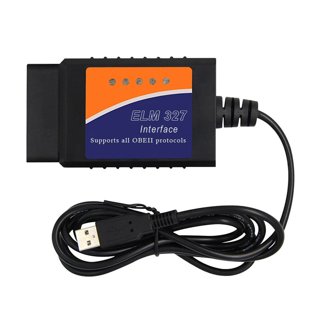 ELM327 USB V1.5 Car OBD2 Diagnostic Tool PIC18F25K80 OBDII Interface Scanner CAN Auto Code Reader ELM327 Interface For ScanTool