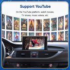 Road Top Wireless Android Auto For Audi Car A6 A7 RMC 3G MMI MHI2 2012-2018 Carplay Interface Mirror Link Air Play CM World