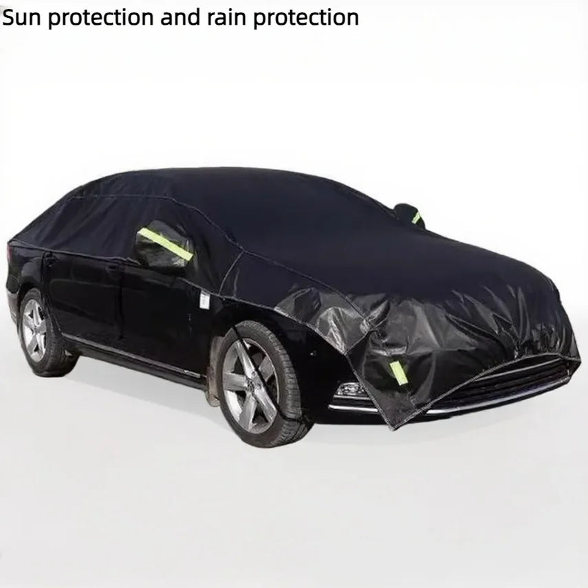 Car clothing Oxford cloth car cover sunshade, sun protection and heat insulation half cover snow cover