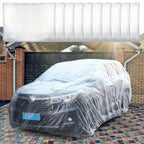 Disposable Transparent Car Cover Universal Dustproof Scratch Free Auto Protector For Indoor Use Vehicle Exterior Protection