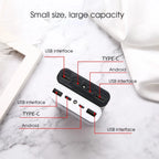 4*18650 Power Bank Case 10W 15000mAh USB Type C Battery Storage Box Without Battery Powerbank Shell For Phone Xiaomi Charging
