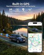 4K UHD Recording Dash Cam Video Recorder Car Camera DVR Night Vision Wi-Fi GPS 24H Parking Mini Front Rear Black Box Monitor Car Mobile World