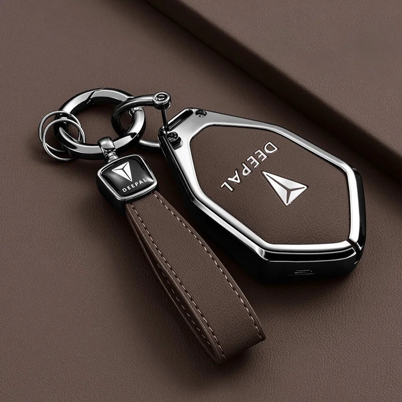 Car Key Case for Changan DEEPAL S7 S07 G318 S09 S05 L07 SL03 Shenlan Zinc Alloy Fob Keychain Cover Shell Ring Holder Accessories
