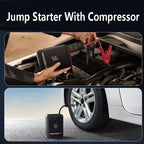 Baseus 2 In 1 Car Jump Starter With Wireless Tire Inflator Pump 1000A Portable Power Station Battery Booster Emergency Device