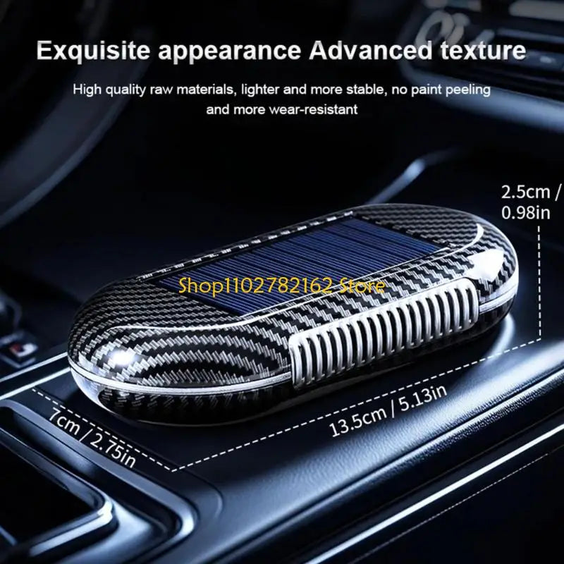 547B Practical Solar Car Air Purifier Freshener with USB Charging For Clean Cabin Air
