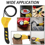 6inch Belt Wrench Oil Filter Puller Strap Spanner Chain Wrench Strap Opener, Adjustable Disassembly Tool Opener Tool Car Mobile World