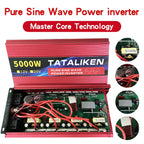 Inverter Pure Sine Wave  2500W/3500W/4500W/5000WDC 12V/24V to AC 220V 230V Voltage Transfer Converter Charging Adapter EU Socket CM World