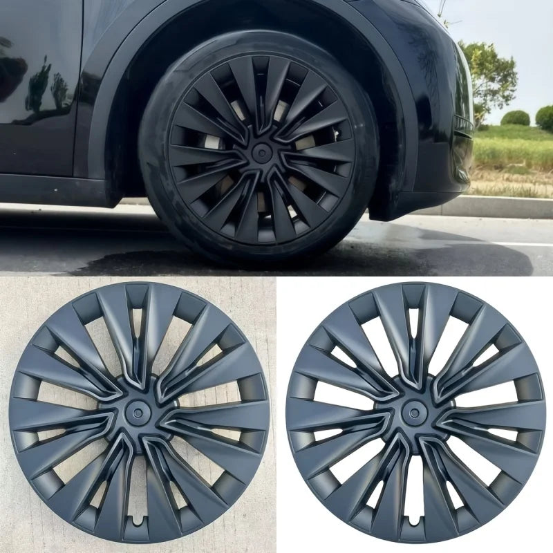 For Model Y 2024 2023 2022 2019-2025 19 Inch Wheel Hub Cap Replacement Decorative Rim Protector Guard Full Cover  Styling Parts
