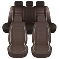Full Set Leather Automobile Seat Protection Cover Universal Car Seat Covers Soft Automotive Covers Cushion for Car Truck SUV Van CM World