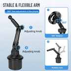 Magnetic Car Phone Holder Water Cup Install 360° Rotation for iPhone 16 15 14 13 12 Samsung Xiaomi CM World