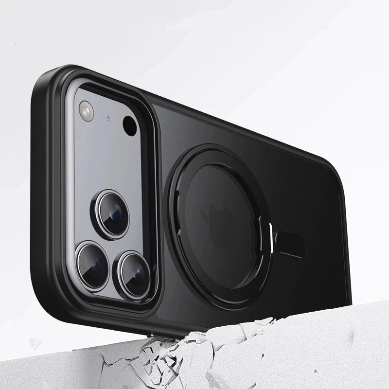 Magnetic 360° Rotation Stand Phone Case for iPhone 17 Pro Max Case iPhone 17 MagSafe Funda iPhone 17 Pro with Ring Holder Cover