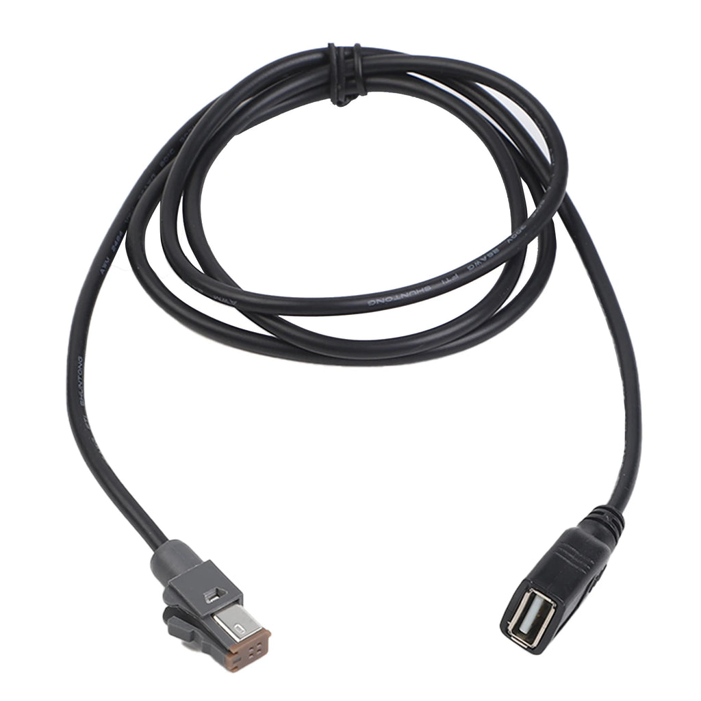 Media Playback Car USB Adapter Media Transfer Car Aux Media Data Cable Usb Black Practical Design Anti-Corrosion