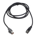 Media Playback Car USB Adapter Media Transfer Car Aux Media Data Cable Usb Black Practical Design Anti-Corrosion