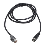 Media Playback Car USB Adapter Media Transfer Car Aux Media Data Cable Usb Black Practical Design Anti-Corrosion
