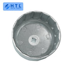 Oil Filter Wrench Cartridge Style 86mm 16 Flutes Filter Housing Caps Oil Filter Remover Tools Silver for BMW Volvo Car Mobile World