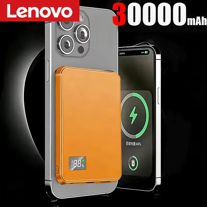 Lenovo Large Capacity Magnetic Power Bank  20W Wireless Fast Portable Charger for Magsafe Powerbank for iPhone Samsung 2026 New Car Mobile World