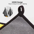 Car Wash Towels Cleaning Cloth Absorbent Dry Cloth General Purpose Microfiber Towel Thickened Yellow 30/40/60cm CM World