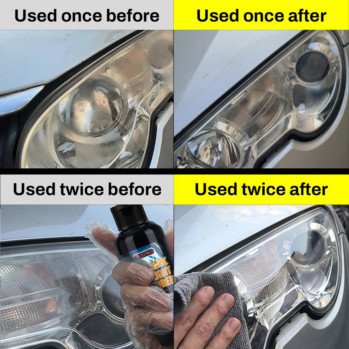 Headlight Restoration Polishing Headlamp Scratch Remover Repair Cleaning Paste Remove Oxidation Headlight Polish Liquid LHB-16 CM World