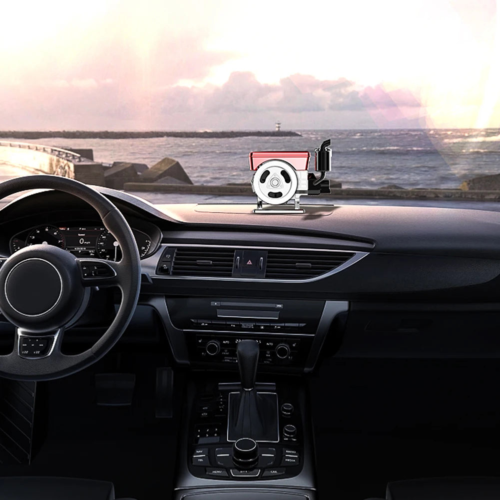 Portable Car Air Purifier Perfume Aromatherapy Diffuser Solar Powered Rotating Car Purifier Car Interior Accessories Car Mobile World