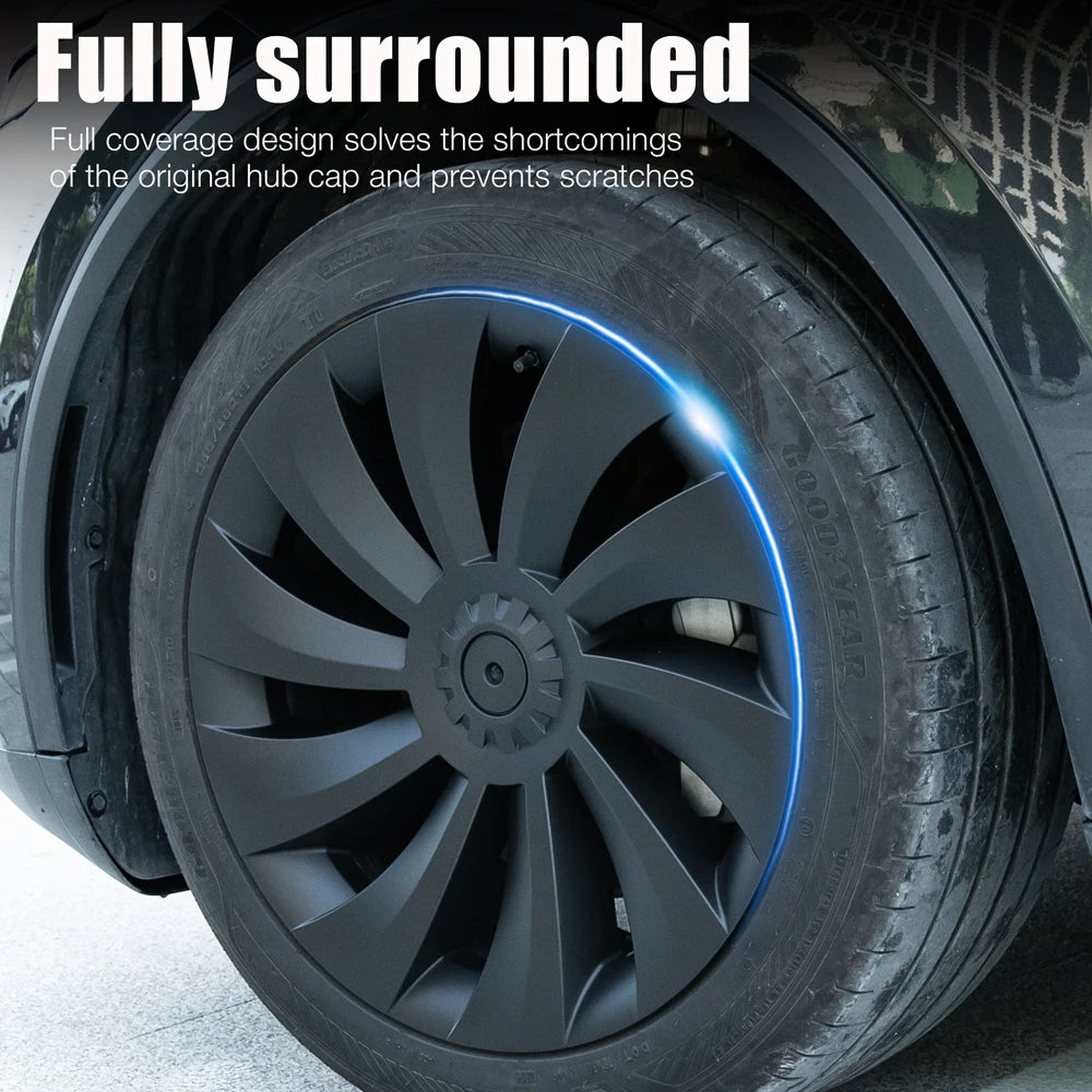 Hub Cap For Tesla New Model Y 19 Inch Juniper Tire Performance Replacement Crossflow Full Wheel Cover Rims My Accessories 2025