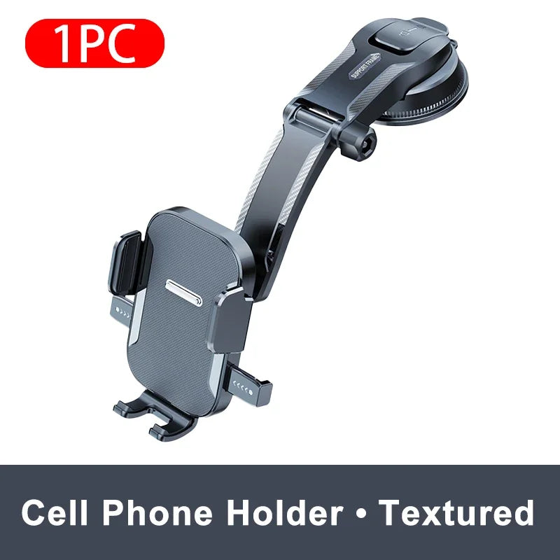 SEAMETAL Sucker Car Phone Holder Mount Stand Suction Cup Smartphone Mobile Cell Support in Car Bracket for Iphone Xiaomi Huawei CM World
