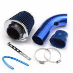 76mm Car Refitted Winter Mushroom Head Air Filter Intake Pipe Filter High Flow High Cold Air Filter Aluminum Pipe Kit CM World