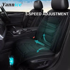 Universal Car Summer Cool Air Seat Cushion 12V/24V USB Charging Breathable Car Seat Cover With Fan Multi-color 3-SpeedAdjustment Car Mobile World