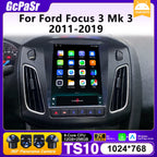 Car Radio Carplay 9.7 Inch For Ford Focus 3 Mk 3 2011 2012-2019 Navigation GPS Android Auto Android 15 5G Wifi Unit No 2din DVD