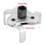 Adjustable 3 Jaw Oil Filter Wrench Universal Triangle Remover Auto Motorcycle Remover  Interface Wrench Tool for Audi Bwm Benz Car Mobile World