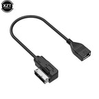 Car USB Data Cable AUX Audio Adapter MDI MMI AMI to USB Female Connector for Audi VW Universal USB Audio Cable