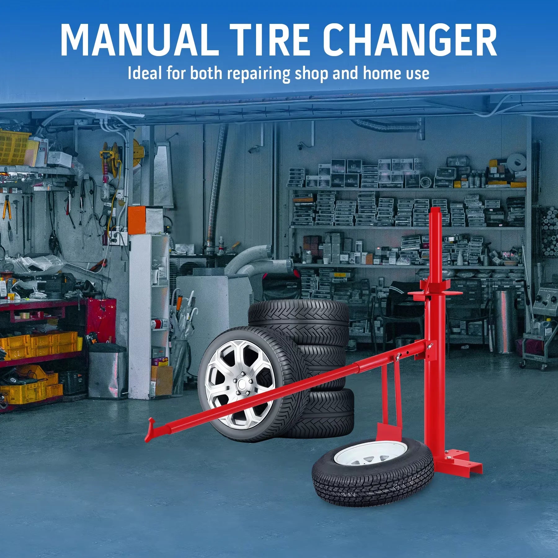 Portable Manual Tire Changer Vacuum Tyre Repair Tool For Car Truck Van Camper RV Motorcycle Dismantle Machine CM World