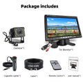 Truck Backup Camera 24V Car Rear View HD 7inch LCD Monitor for DVD Display RV Van Pickups Camper  Vehicle Bus Parking Assistance CM World