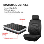 AUTOKING Car Seat Covers Tire Texture Press Breathable Fabric Seat Covers for Car 3 Zipper for Rear Seat Backrest CM World