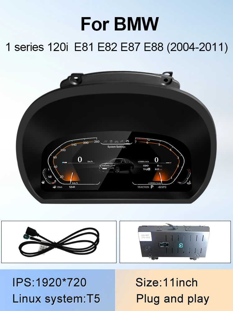 STWEI 2024 New Lcd Digital Dashboard Cluster Digital Speedometer For BMW 1/2/3/4/5/6/7 Seires X1/X2/X3/X4/X5/X6 Series CM World