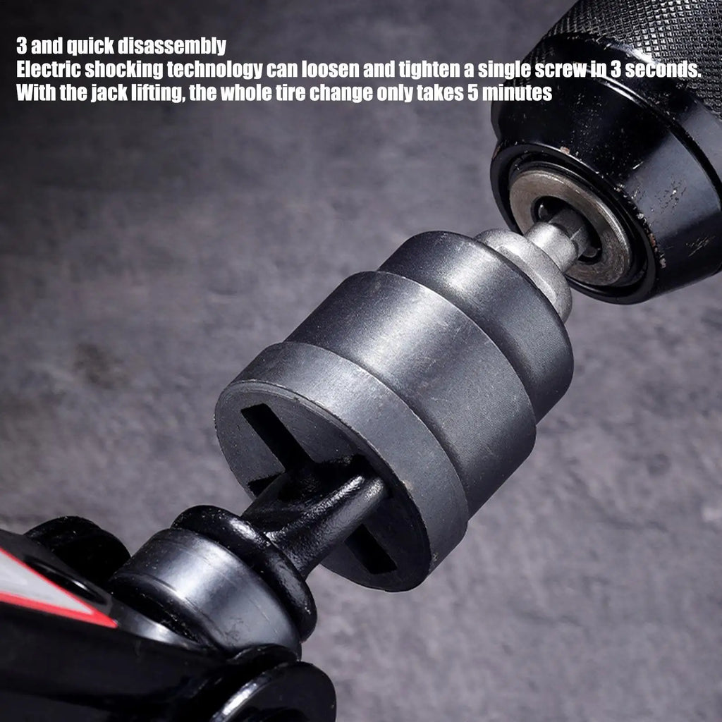 new Car Jacks Lifting Equipment Scissor Jack Adapter Rod Universal Rv Stabilizer Jack Drill Adapter Auto Accessories Tool CM World