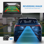 4.3 TFT LCD HD Screen Folding Car Monitor with Rear View Camera  8 LED Backup for Vehicle Parking Easy Installation CM World