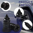 Easy DIY Spiral Tyre Repair Plugs Rubber Screw Nails Puncture Repair Tools for Car Motorcycle Bike Tubeless Tyres