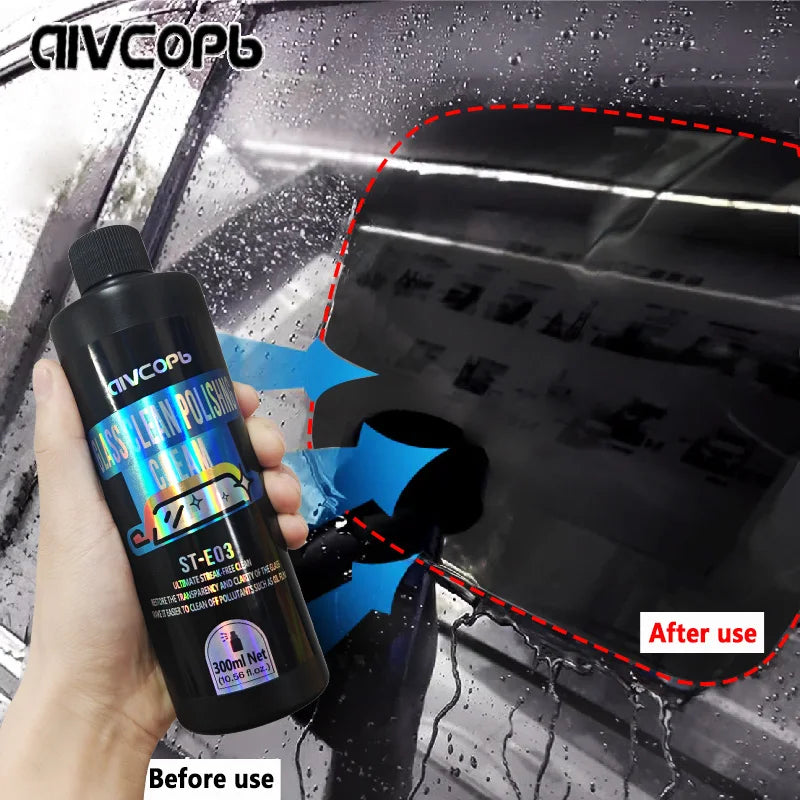 Car Glass Cleaner For Car Windshield Oil Film Cleaner Automotive Glass Sponge Cleaning Polishing Care Window Auto Detailing