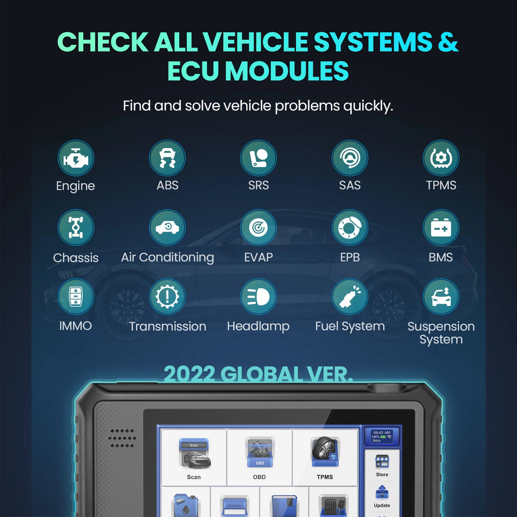 MUCAR VO6 OBD2 car Diagnostic tool full system auto scanner code reader ABS Engine 28 resets oil scan tools lifetime free update Car Mobile World