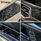Premium PET Car Carbon Vinyl Film DIY Waterproof Car Stickers Modified Vinyl Wrap Films Color Change Film for Auto Accessories Car Mobile World