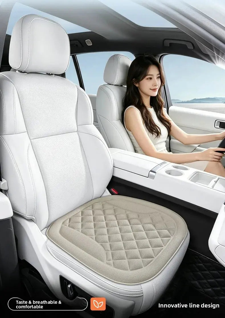 Summer Universal Car Seat Cover Cool Ice Silk Breathable Anti-Slip Covers Car Seats Protection SUV Car Ice Silk Seat Cushion Car Mobile World