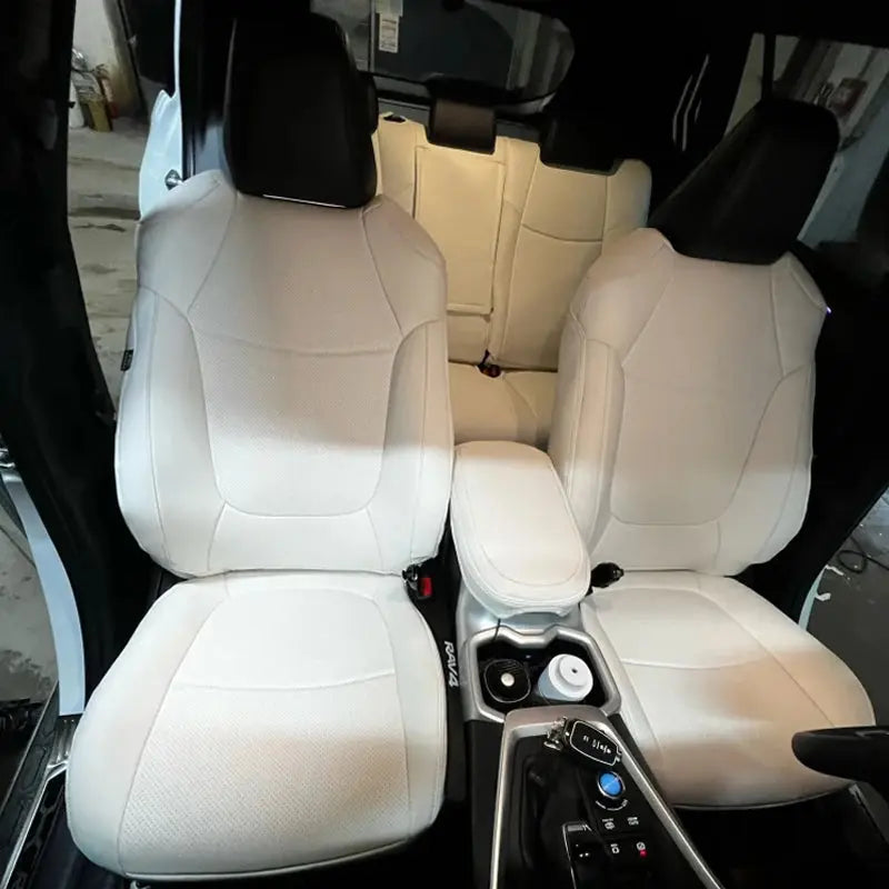 Custom Fit Car Seat Covers Accessories Faux Leather for Toyota Rav4 2019 2020 2021 2022 2023 2024 2025 LE XLE Premium Limited CM World