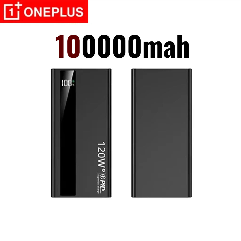 Oneplus 500000mAh Large Capacity PowerBank 140W Super Fast Charging Portable External Battery Powerbank for iphone Huawei Car Mobile World