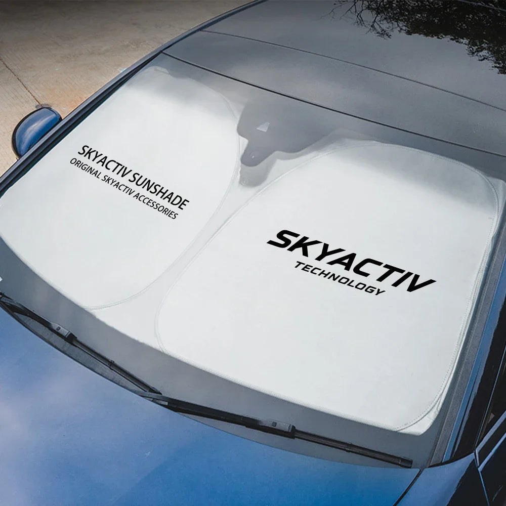 Car Window Sunshade Cover Windshield Visor Anti-UV Protector For Mazda 3 Bk 6 Gg Gh Gj CX3 CX5 CX30 CX7 CX8 CX9 MX5 RX8 Skyactiv