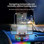Car Phone Holder Wireless Charging Dashboard Auto Phone Support 360 Degree Rotatable for Home Office Desk Phone Holder CM World