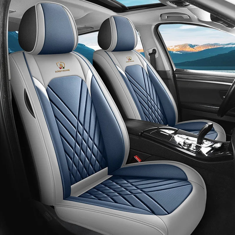 Five-Seat Car Seat Covers Full Wrap Simple Design Multiple Color Options Universal Fit for Most Cars Car Mobile World