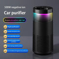 2025 New Car Air Purifier 24 Hours Remove Formaldehyde & Odors 360° 2-Mode with Mood Light USB Rechargeable for New Car & Travel CM World