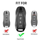 Key Fob Cover for Porsche EV 2025 With Key Chain Key Fob Case for Taycan 2022 Key Protector for Macan Ev Smart Accessories 2024 CM World