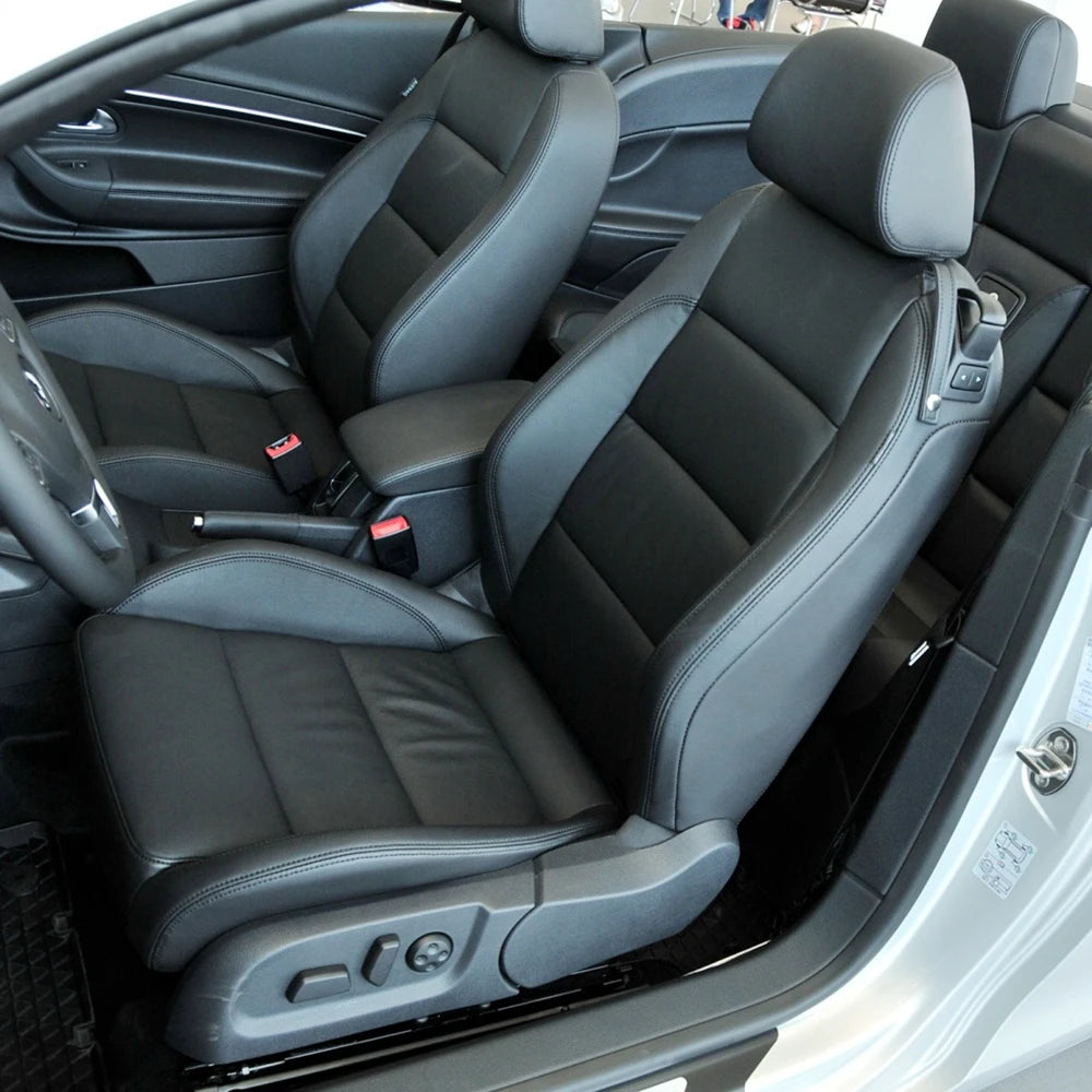 For Volkswagen VW Eos 2006 2007 2008 2009 2010 2011 2012 2013 2014 2015 Faux Leather Custom Car Seat Covers for 2 Front Seats CM World